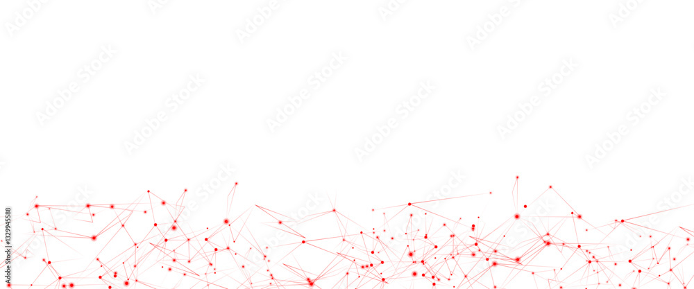 Leinwandbilder Vector Connect link background. global network technology concept. Digital technology futuristic internet network speed connection red background.