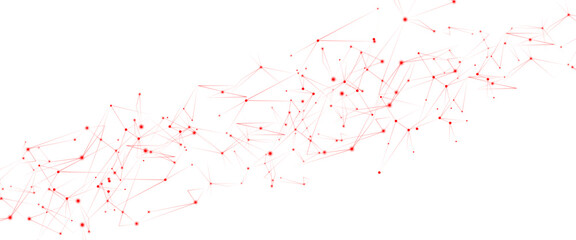 Vector Connect link background. global network technology concept. Digital technology futuristic internet network speed connection red background.
