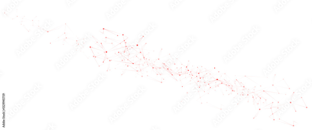 Aufkleber Vector Connect link background. global network technology concept. Digital technology futuristic internet network speed connection red background.