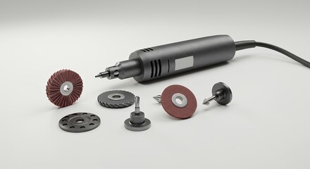 Grinder Tool with Attachments for Woodworking and Metalworking Projects