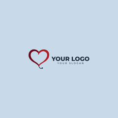  Elegant Heartbeat Line Logo Template: Customizable Design for Healthcare and Wellness Brands - Create Your Unique Identity with this Minimalist Symbol of Life and Care