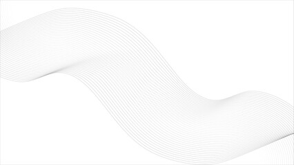 Fototapeta premium Abstract white blend digital technology flowing wave lines background. Modern glowing moving lines design. Modern white moving lines design element.