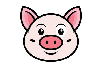 Cute animal Vector art in Illustration on a White Background