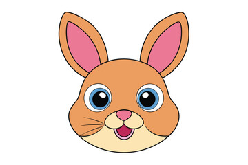 Cute animal Vector art in Illustration on a White Background
