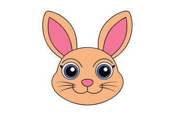 Cute animal Vector art in Illustration on a White Background