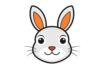 Cute animal Vector art in Illustration on a White Background
