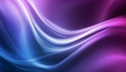 Naklejka premium Abstract blue and purple glowing waves background for a futuristic technology-themed digital art design template
