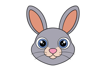 Cute animal Vector art in Illustration on a White Background