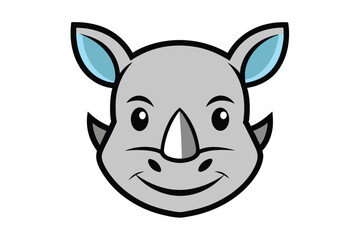 Cute animal Vector art in Illustration on a White Background