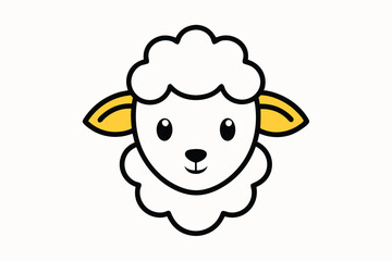 Cute animal Vector art in Illustration on a White Background
