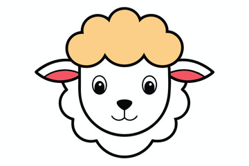 Cute animal Vector art in Illustration on a White Background