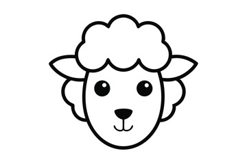 Cute animal Vector art in Illustration on a White Background