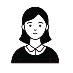 vector illustration of a girl