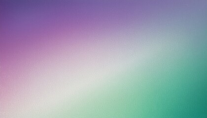 Obraz premium Purple white green grainy gradient textured background, pastel colors, wide banner, copy space