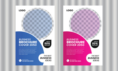 Modern flyer design with multiple design