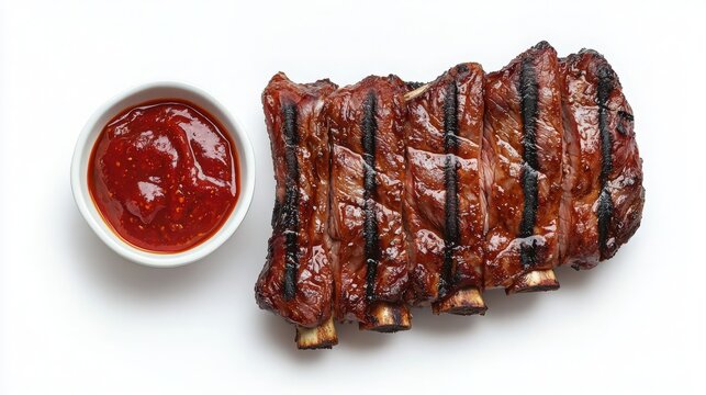 thai grilled pork neck kor mo