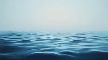 Obraz premium gradient of blue and white hues, with the blue being more prominent in the center and the white slightly to the left. The background is a light blue color, providing a serene