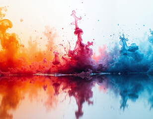 abstract colorful smoke background