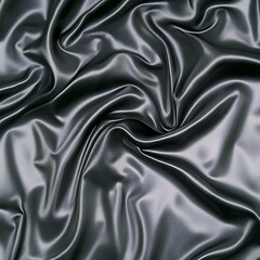 Obraz premium Silky dark satin fabric. Elegant textile texture background