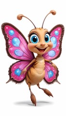 Obraz premium butterfly on white background