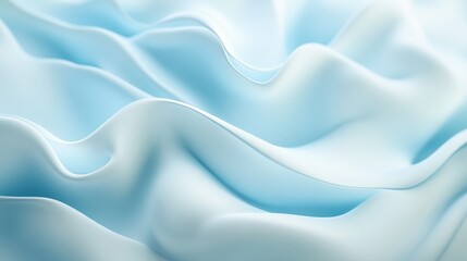 Obraz premium Aerial light blue abstract gradient background blur white waves pattern.