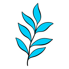 Line Art Leaves Design Illustration