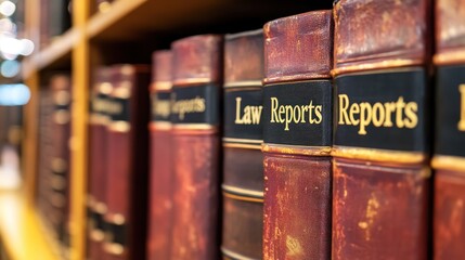 Law books shelf library legal research