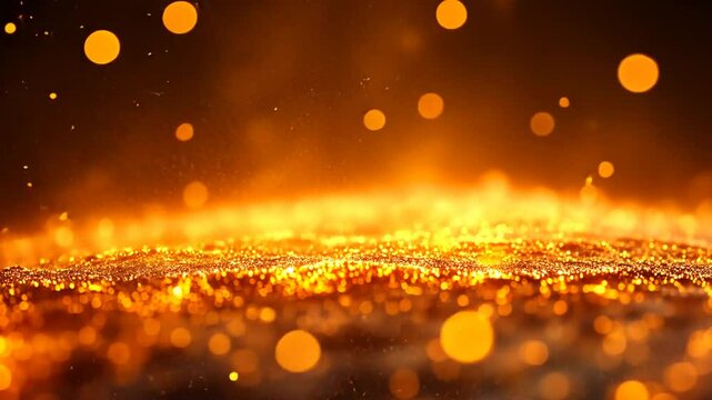 Brennende Erdoberfl&auml;che mit gl&uuml;hender Atmosph&auml;re nach Sonnensturm