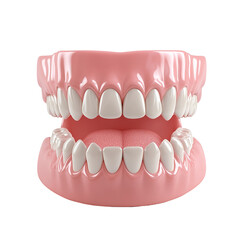 Obraz premium teeth isolated on white with clipping path