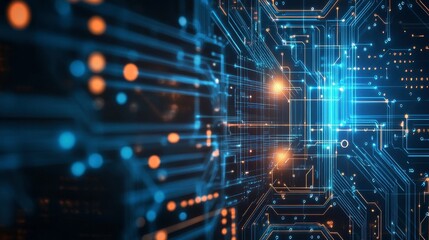 Fototapeta premium Abstract Digital Circuit Background Design