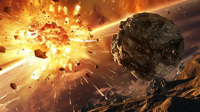 Asteroidenkollision verursacht riesige Explosion im All