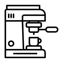 Espresso maker machine icon