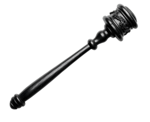  A gavel clipart, solid background color, PNG image with a transparent background