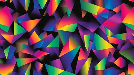 Obraz premium Colorful Abstract Triangles Geometric Background