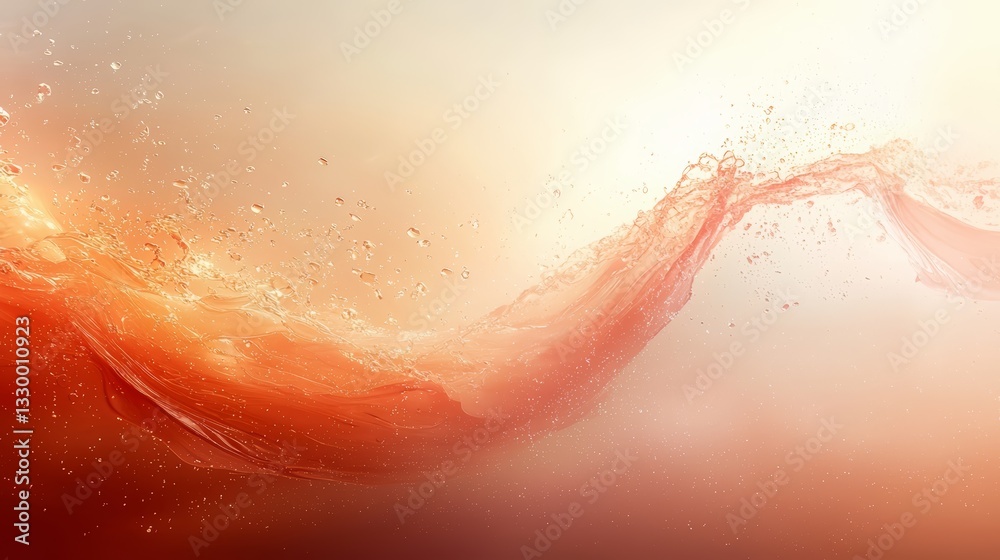 Leinwandbilder splash of red water with white background. the splash is in the middle of the image. the splash is v