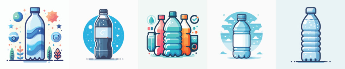 Vector of a plastic bottle.