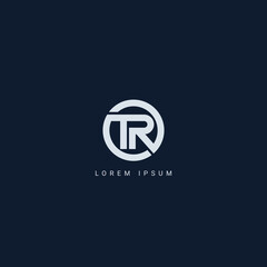 TR logo Design Template Vector Graphic Branding Element