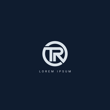 TR logo Design Template Vector Graphic Branding Element