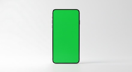Modern Smartphone with Green Screen for App Development and Prototyping
