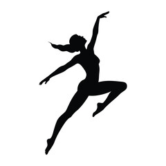 silhouette of a young man jumping