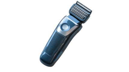 Modern electric shaver isolated on transparent background