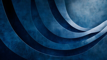 Abstract Blue Swirling Curves Background Texture