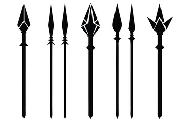 vector illustration of a set of swords