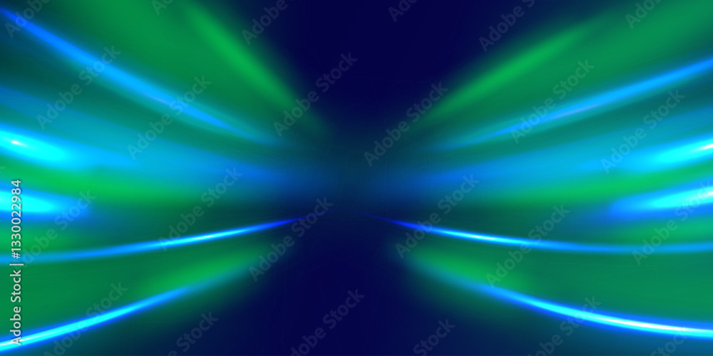 Poster Neon color rays vector abstract background. Futuristic technological style. Abstract background with speed lines. Vector illustration. Futuristic. The light lines of the road are blue png