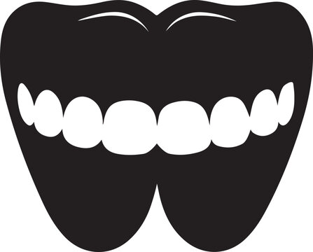 Teath Silhouette Art and Illustration