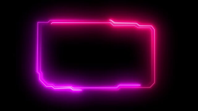 live streaming neon text frame animation box frame neon frame live streaming game live live streaming
