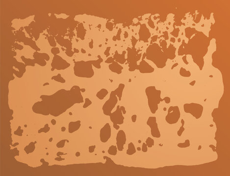 Bread texture imprint top view. Abstract sponge stamp structure. Vector bread slices pores surface. Minimalist print image.