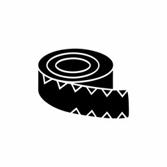 creative clean silhouette electrical tape icon vector illustration