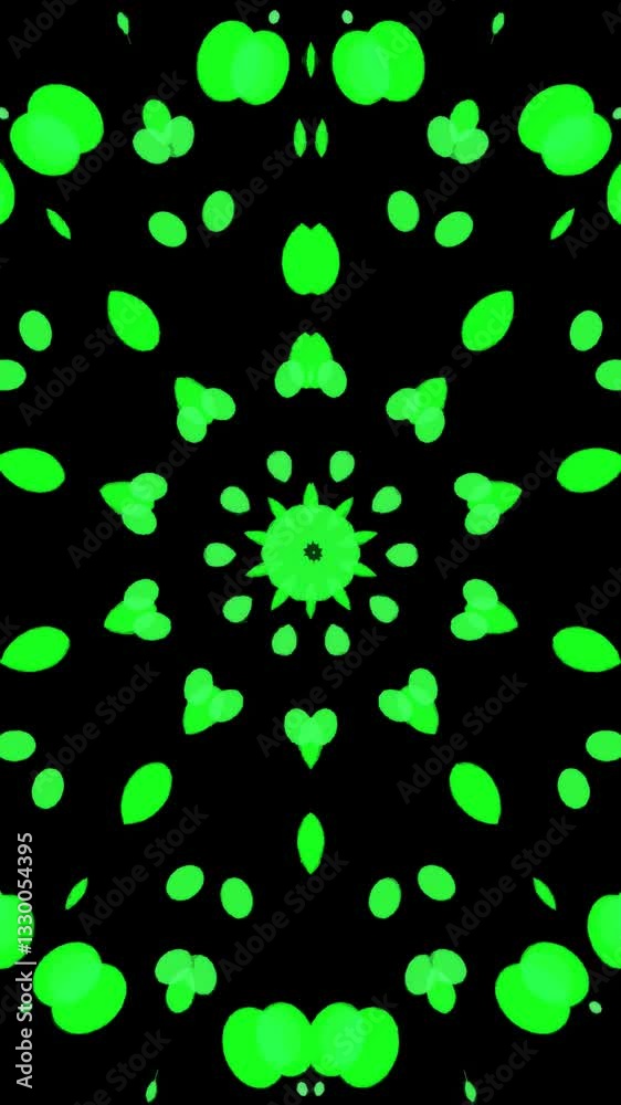 Fototapete green abstract shamrock pattern for saint patrick’s day. colorful green patterns create mesmerizing 