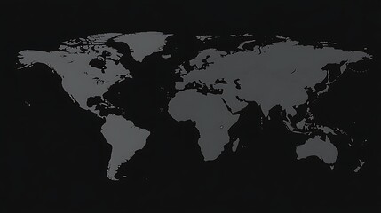 World map flat design for presentation, report